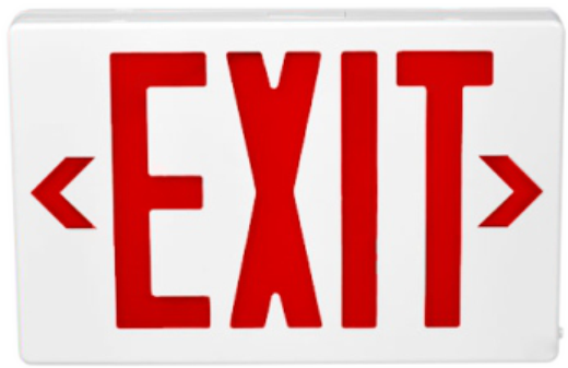 Safenor LED Exit Sign ABS Housing Red